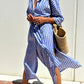 Colen | Classic Striped Shirt Dress