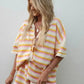 Doris - 2 Piece Knitted Set with Contrasting Stripes for Women