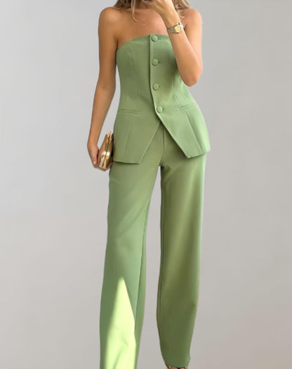 Veda - Elegant chic party set [top+pants]