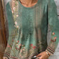 Antonella | Women's landscape painting - long sleeve blouse