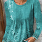 Antonella | Women's landscape painting - long sleeve blouse