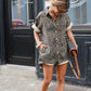 Summer Combo Shorts for Women in Leopard Print - Aurelyne