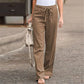 Aubree - Chic Elastic Waist Trousers