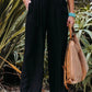 Alexandra - Cotton and linen trousers