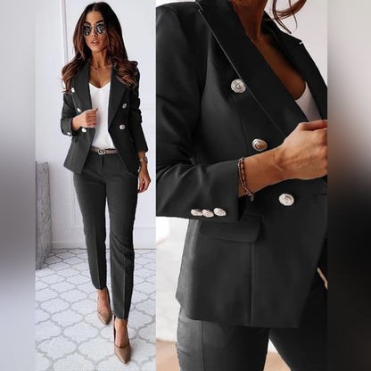 Elegant Two-Piece Women's Suit (Blazer & Trousers)