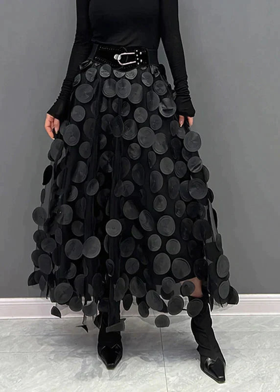 Violet - Elegant skirt with dots