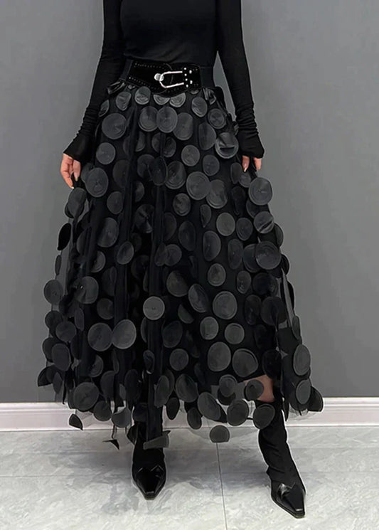 Violet - Elegant skirt with dots