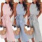 Divina - Maritime Striped Jumpsuit