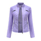 Stylish Faux Leather Women's Jacket