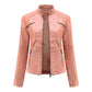 Stylish Faux Leather Women's Jacket