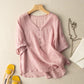 Ishini | V-Neck Half Sleeve Loose Fit Blouse
