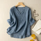 Ishini | V-Neck Half Sleeve Loose Fit Blouse