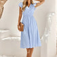 Iskaris – Elegant Cotton Dress with Flowy Sleeves