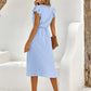 Iskaris – Elegant Cotton Dress with Flowy Sleeves