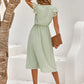 Iskaris – Elegant Cotton Dress with Flowy Sleeves