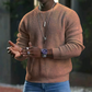 Comfortable Waffle Knit Sweater for Men