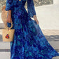Leila - Floral Off-the-Shoulder Smocked Maxi Dress for the Holidays