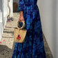 Leila - Floral Off-the-Shoulder Smocked Maxi Dress for the Holidays