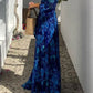 Leila - Floral Off-the-Shoulder Smocked Maxi Dress for the Holidays