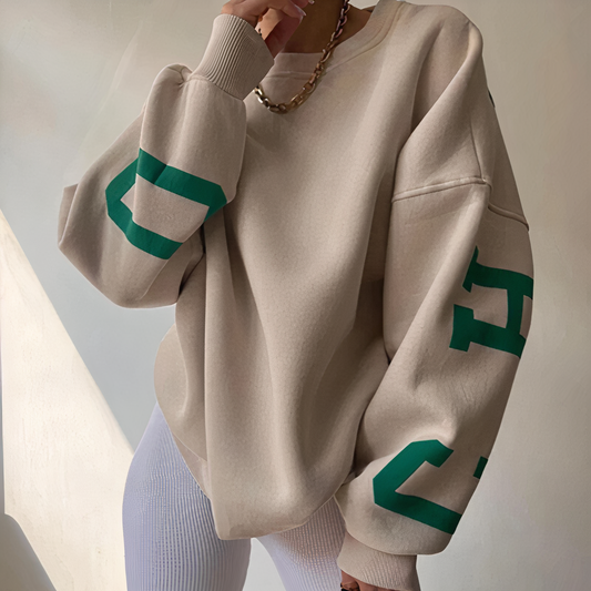Nayla - casual letter print sweater
