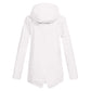 Waterproof Women's Mid-Length Jacket with Zipper
