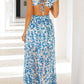 Women's Sleeveless Maxi Dress with Floral Pattern for Summer