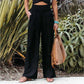 Callie - Oversized summer pants with elastic waist
