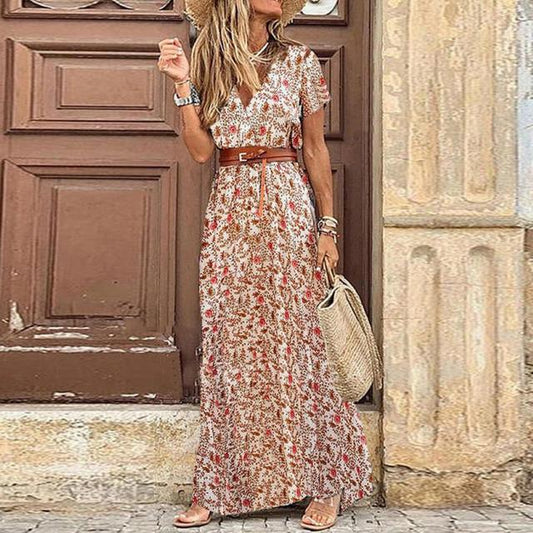 Anais - Ibiza Print Long Dress