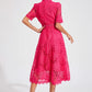 Hallie - Lace Midi Dress
