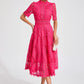 Hallie | Lace Midi Dress