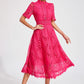 Hallie | Lace Midi Dress