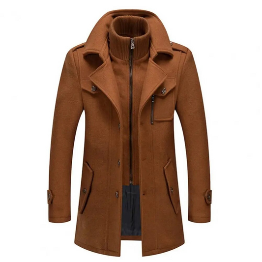 Fashionable double collar jacket for men - Grayson