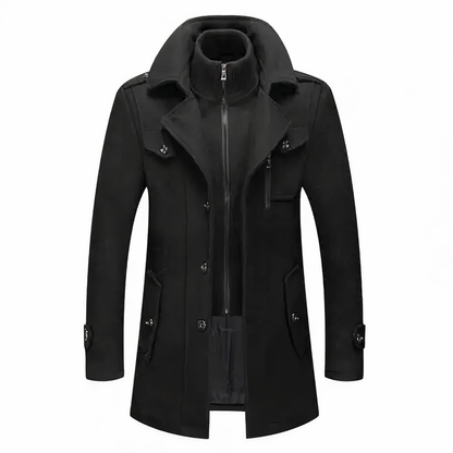 Fashionable double collar jacket for men - Grayson