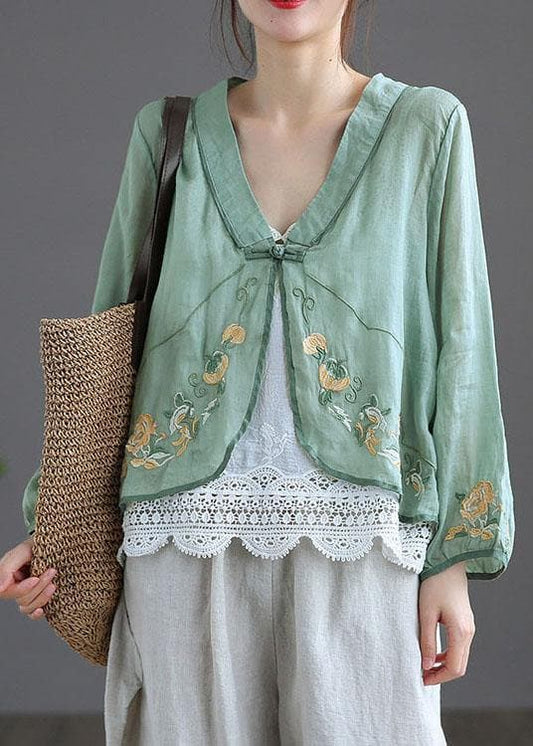 Margot - Embroidered V-neck vest