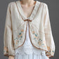Margot - Embroidered V-neck vest