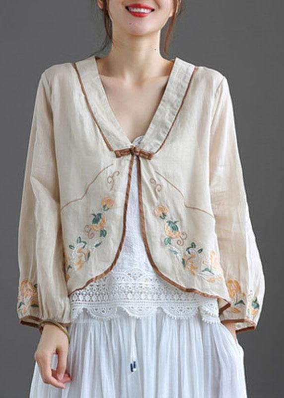 Margot - Embroidered V-neck vest