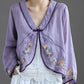 Margot - Embroidered V-neck vest