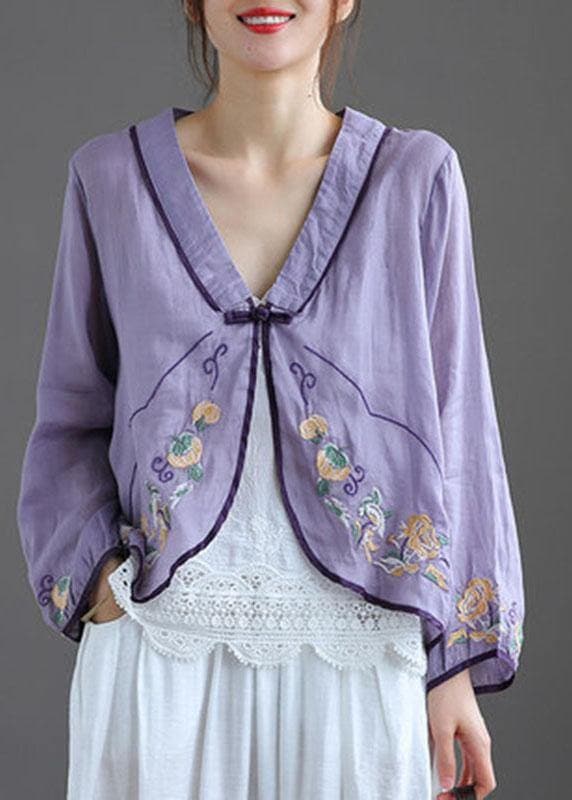 Margot - Embroidered V-neck vest