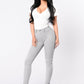 Adeline - Casual high waist elastic jeans