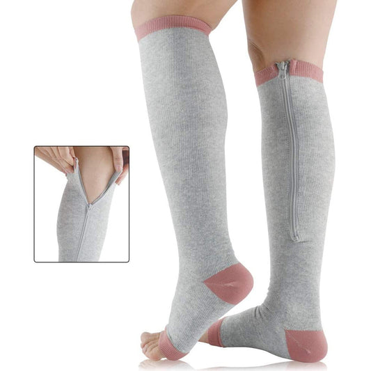 Comfortable Support Stockings with Zipper – Easy Relief for Tired Legs