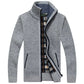 Knitted Men’s Sweater with Zipper for Warmth and Style