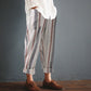 Imperia - Oversized cotton linen trousers