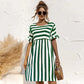 LONYA - Striped Short Sleeve Dress for Women