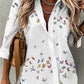 Blouse with butterfly print for Spring 2025