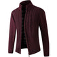 Knitted Men’s Sweater with Zipper for Warmth and Style
