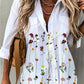 Blouse with butterfly print for Spring 2025