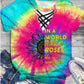 Trendy Women's T-Shirt with Cut-Out Design and Tie-Dye Pattern – Norina