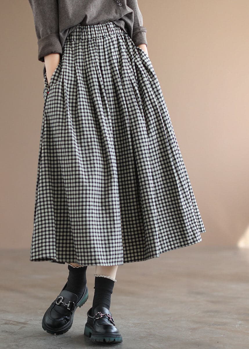 Charlotte - Checked skirt with elastic