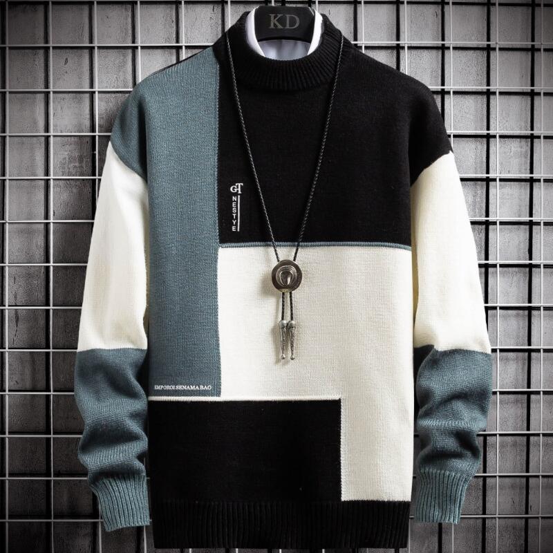 Felix Patchwork Pullover - Warm &amp; Fashionable Sweater