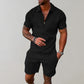 Two-Piece Summer Set for Men Casual Comfort Designed for Summer Days